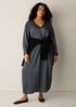 Dimensional Silk Jacquard Oval Dress