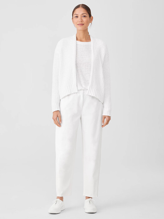 Peruvian Organic Cotton Crimp Cardigan