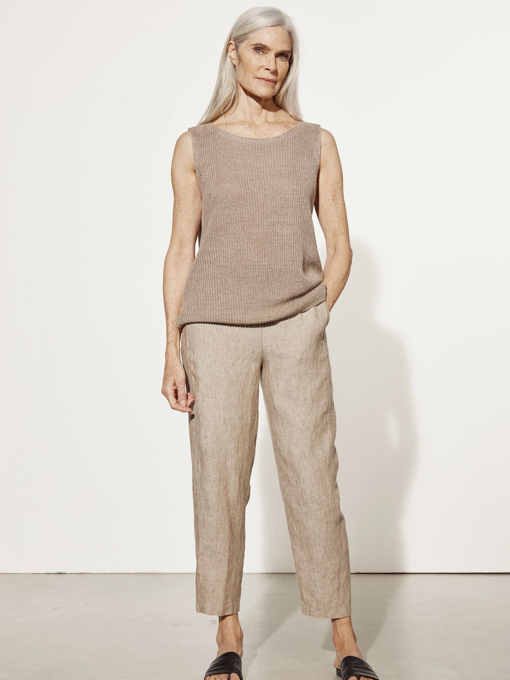 Organic Linen Melange Shell