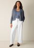 Organic Linen Cotton Cropped Cardigan