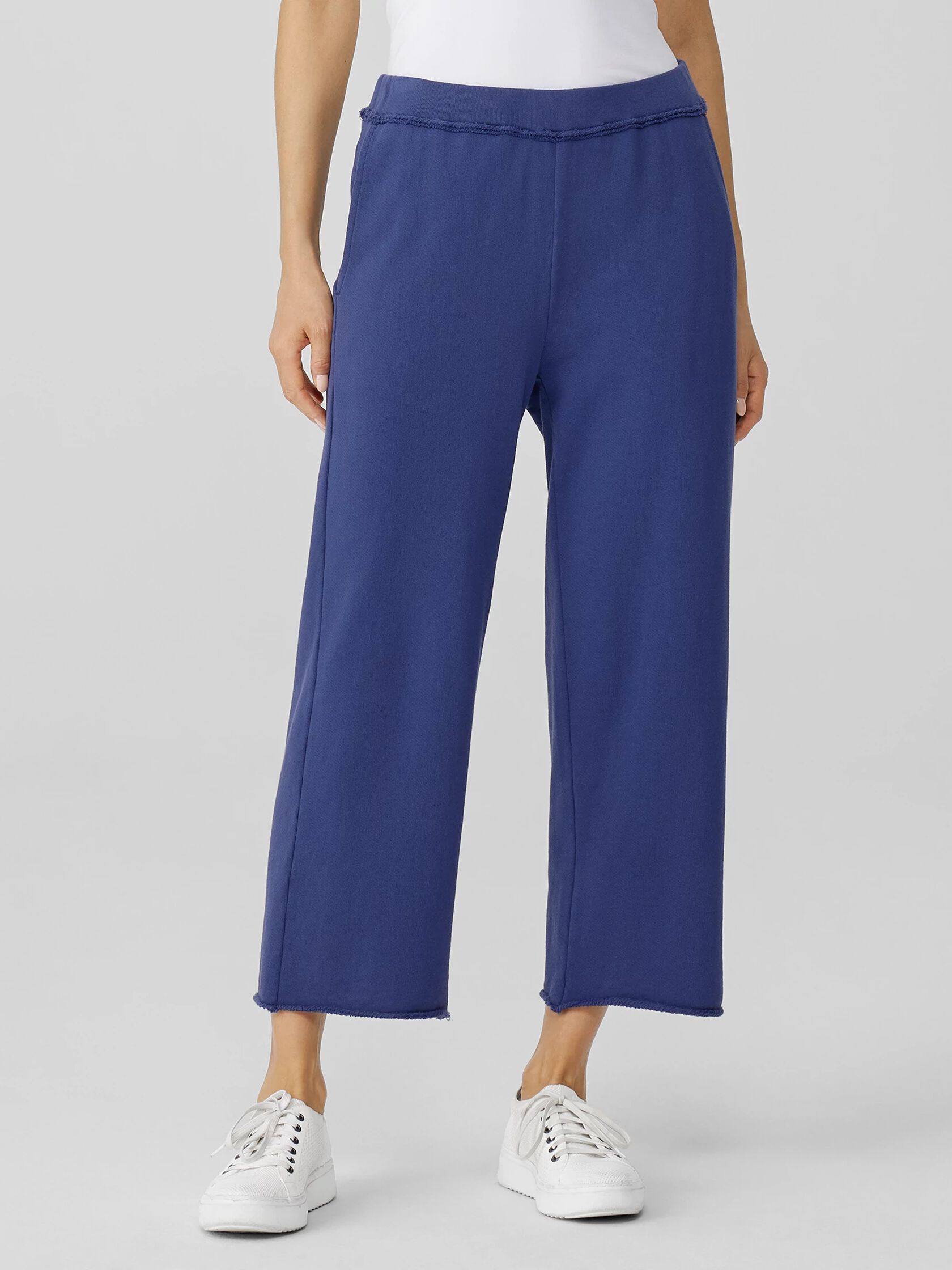 Lightweight Organic Cotton Terry Straight Pant