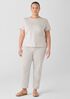 Stretch Cotton Twill Tapered Trouser Pant
