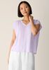 Organic Linen Jersey V-Neck Tee
