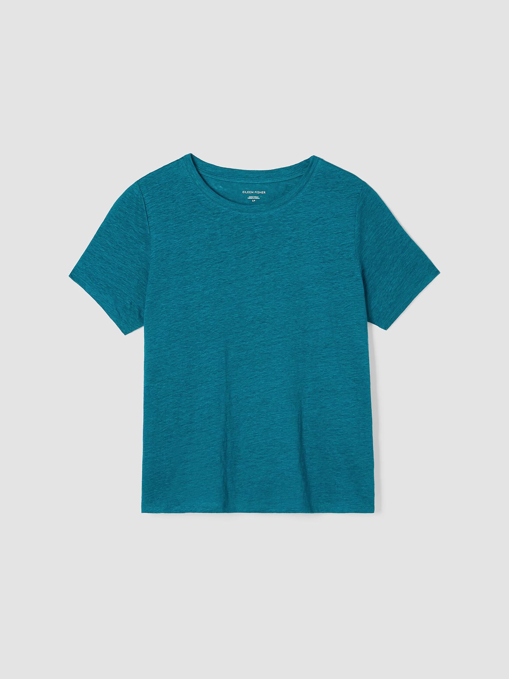 Organic Linen Jersey Crew Neck Tee