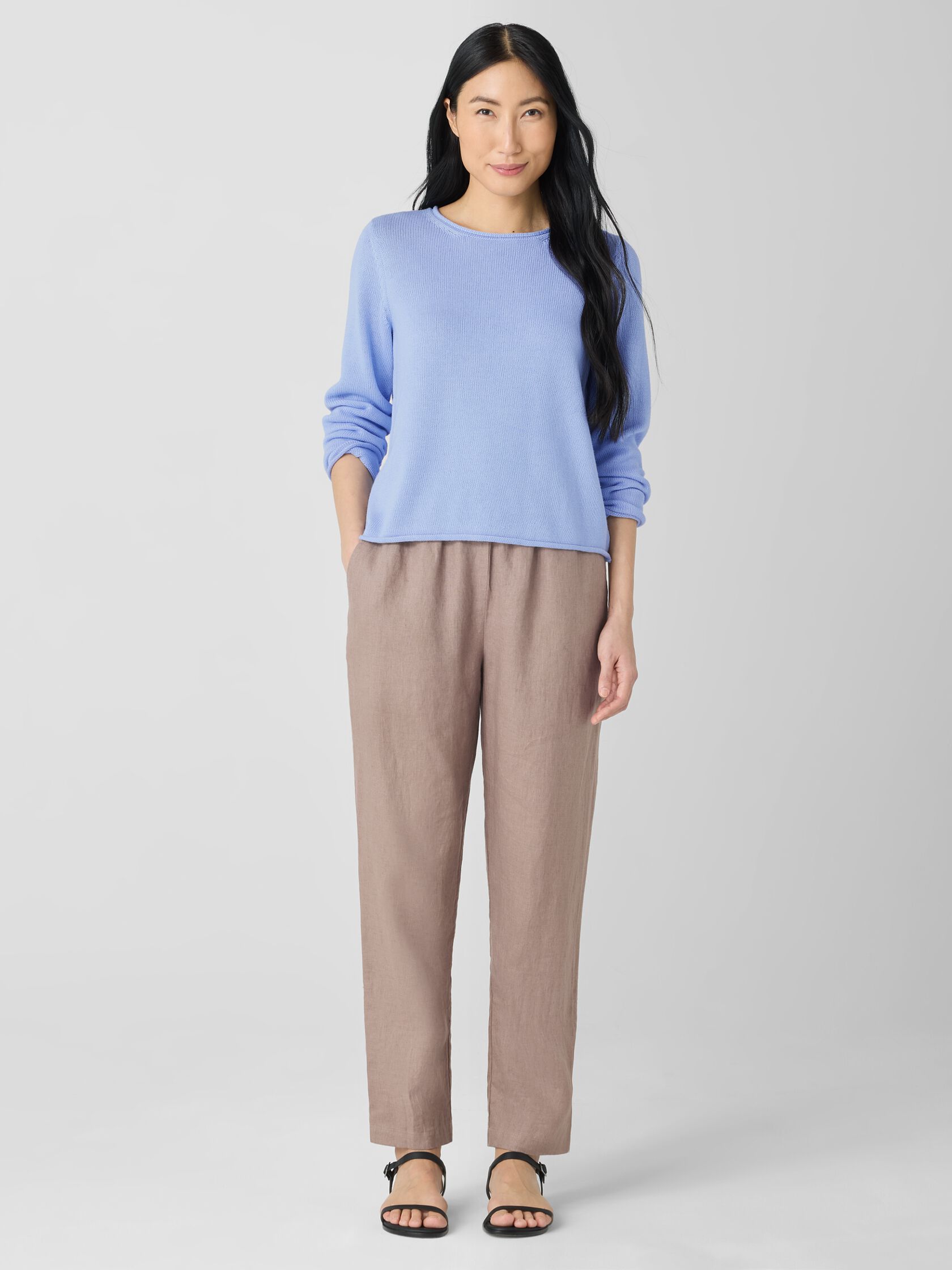 Organic Linen Tapered Pant