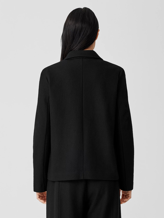 Boiled Wool Jersey Blazer | EILEEN FISHER