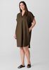 Organic Linen Notch Collar Dress
