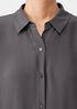 Silk Georgette Crepe Classic Collar Shirt