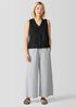 Washed Organic Cotton Poplin Wide-Leg Pant