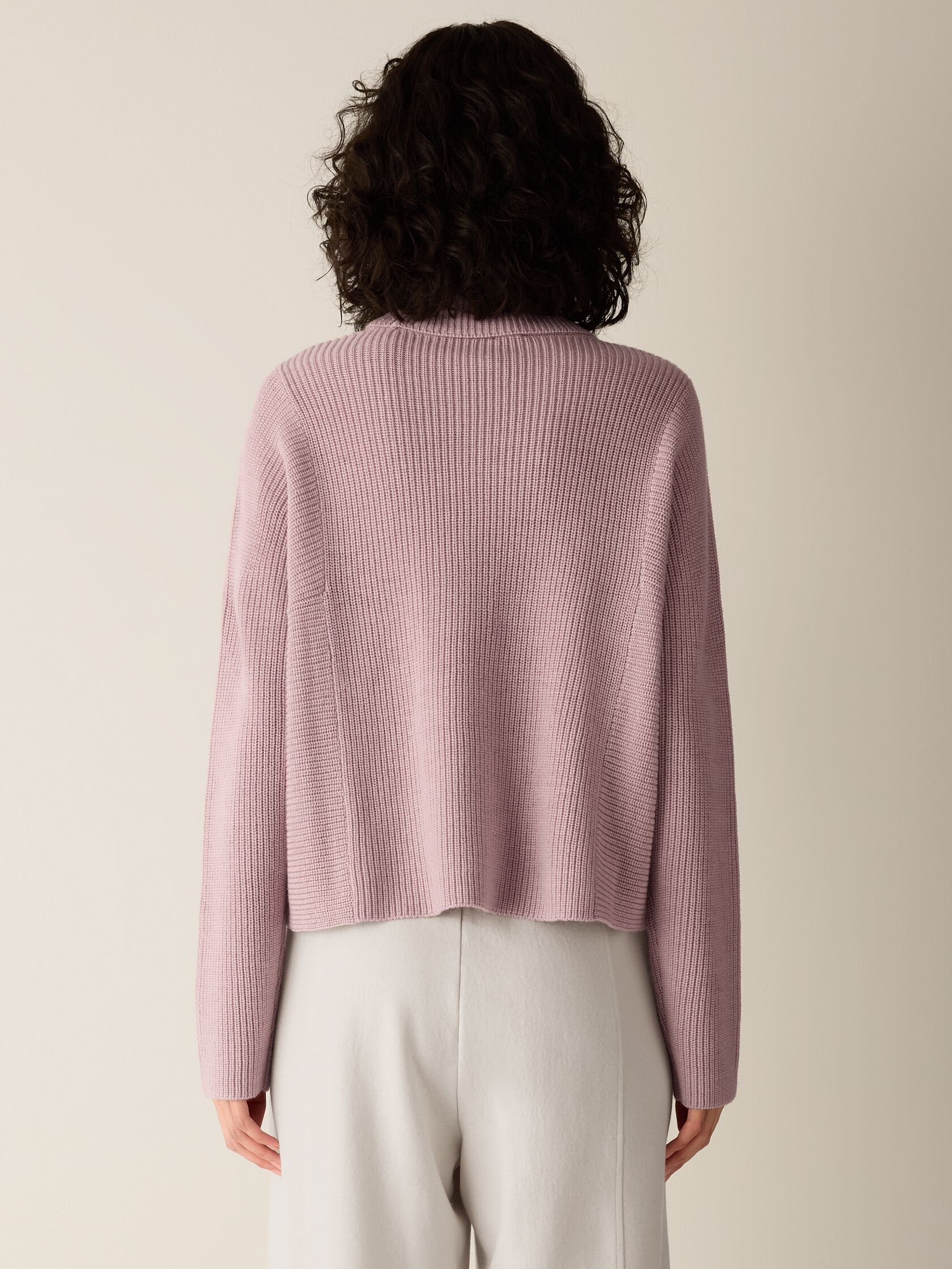 Italian Merino Turtleneck Top in Regenerative Wool