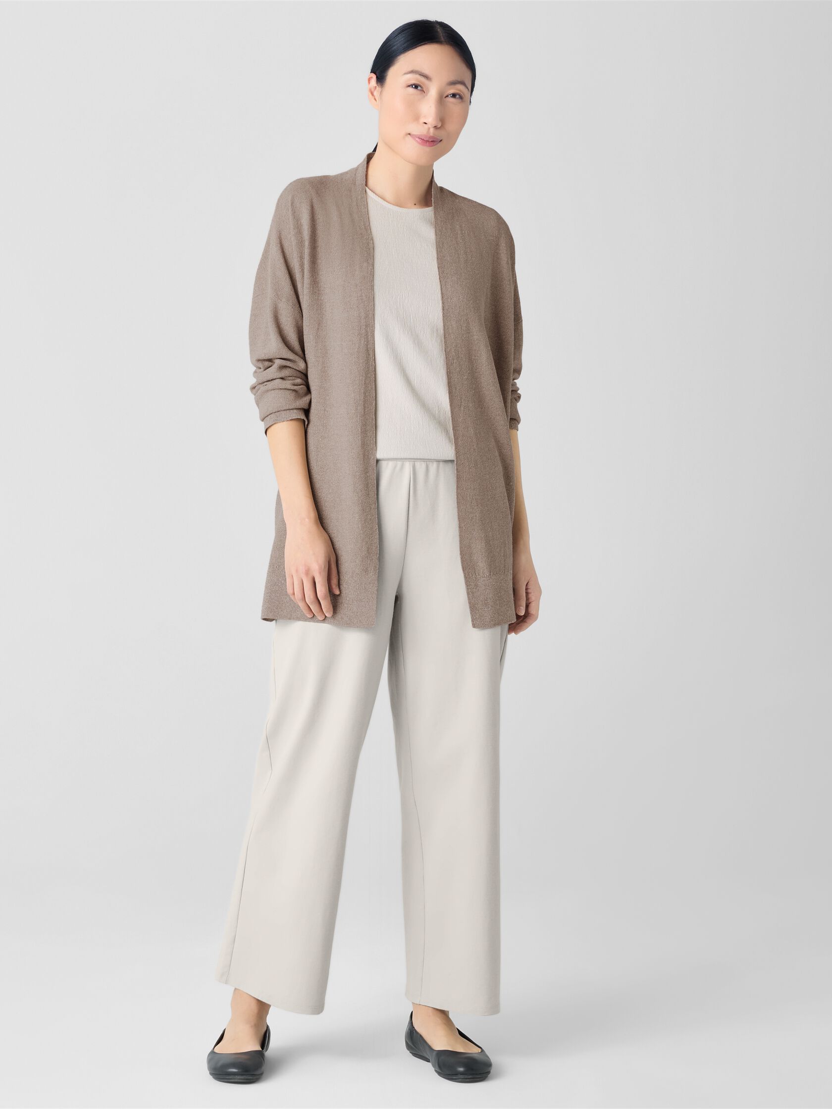 Organic Linen Cotton Long Cardigan