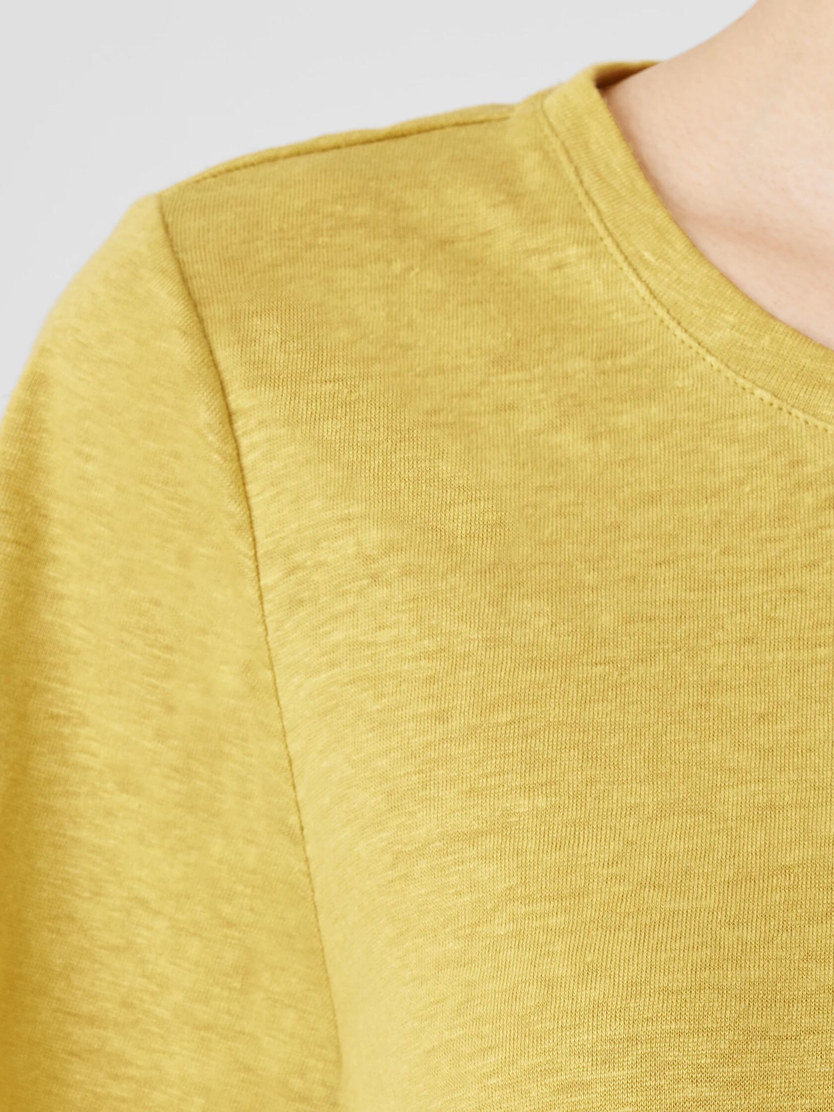 Organic Linen Jersey Crew Neck Tee