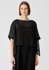 Sheer Silk Georgette Poncho