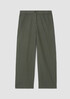 Cotton Hemp Stretch Wide-Leg Pant