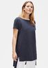 Tencel Rib Bateau Neck Tunic