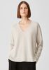 Organic Linen Cotton Twist V-Neck Top