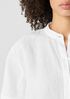 Organic Handkerchief Linen Band Collar Shirt