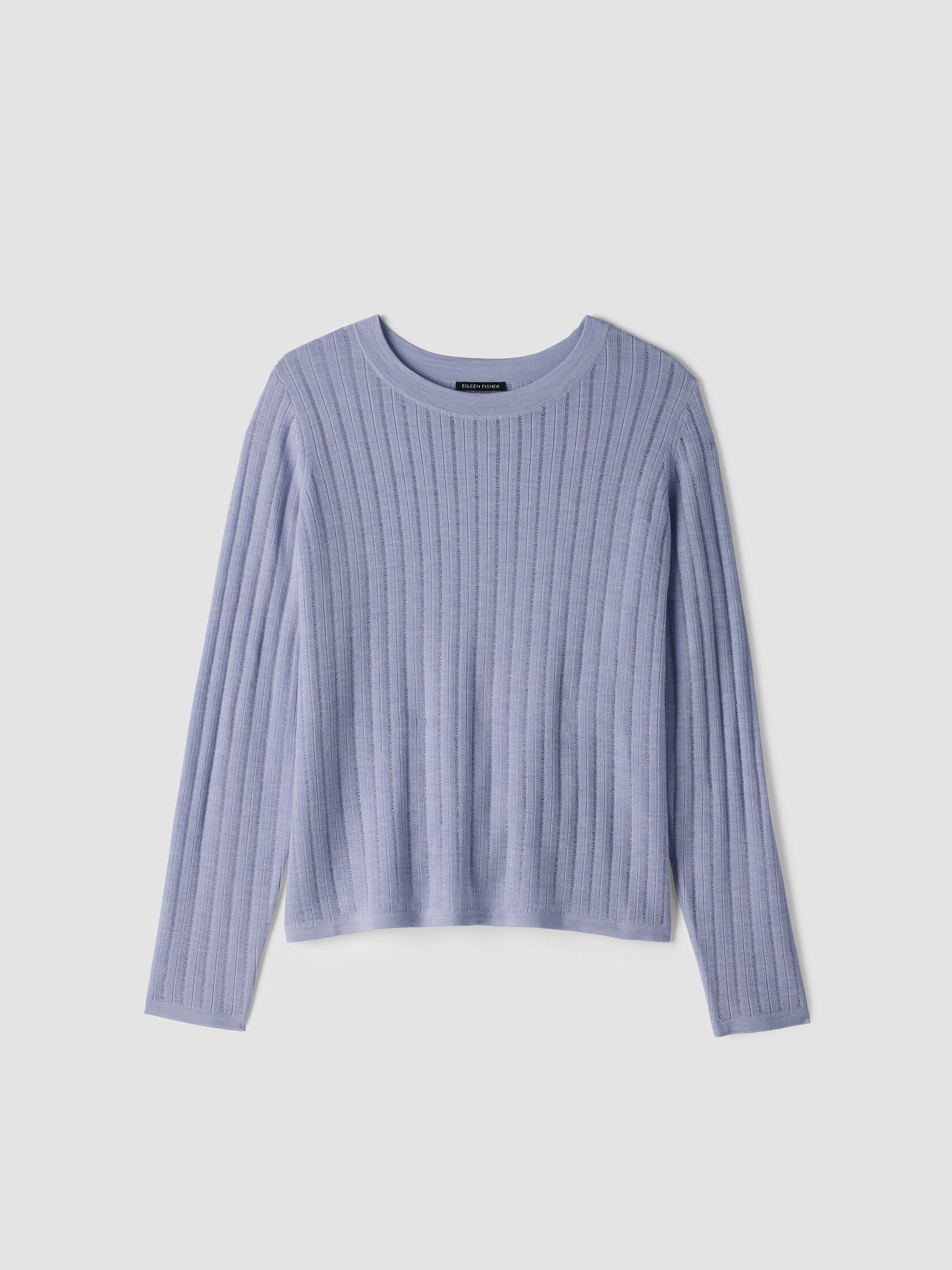 Superfine Merino Crew Neck Top in Regenerative Wool