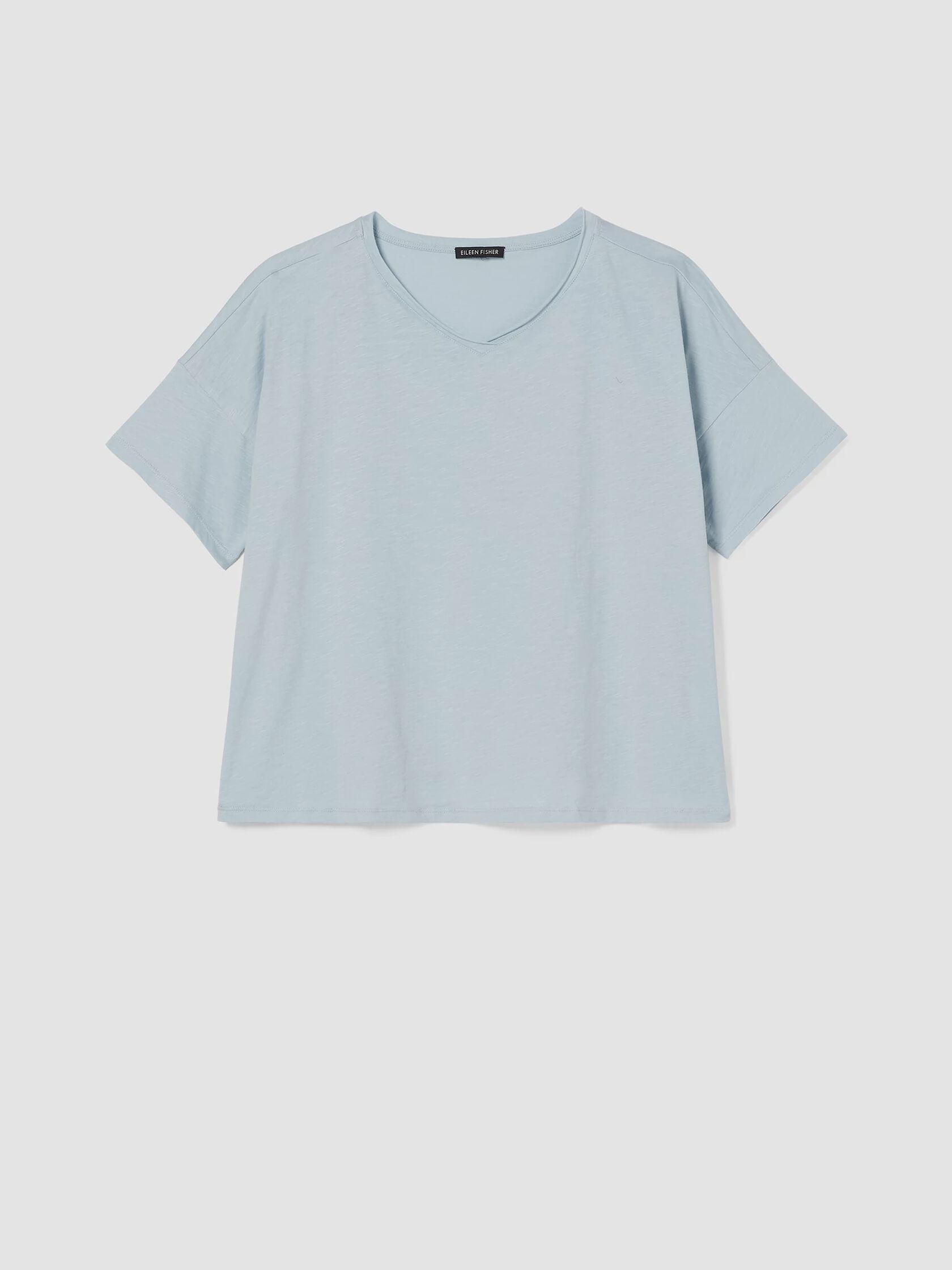 Slubby Organic Cotton V-Neck Sleep Tee