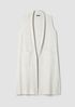 Lightweight Boiled Wool Shawl Collar Vest in Regenerative Wool
