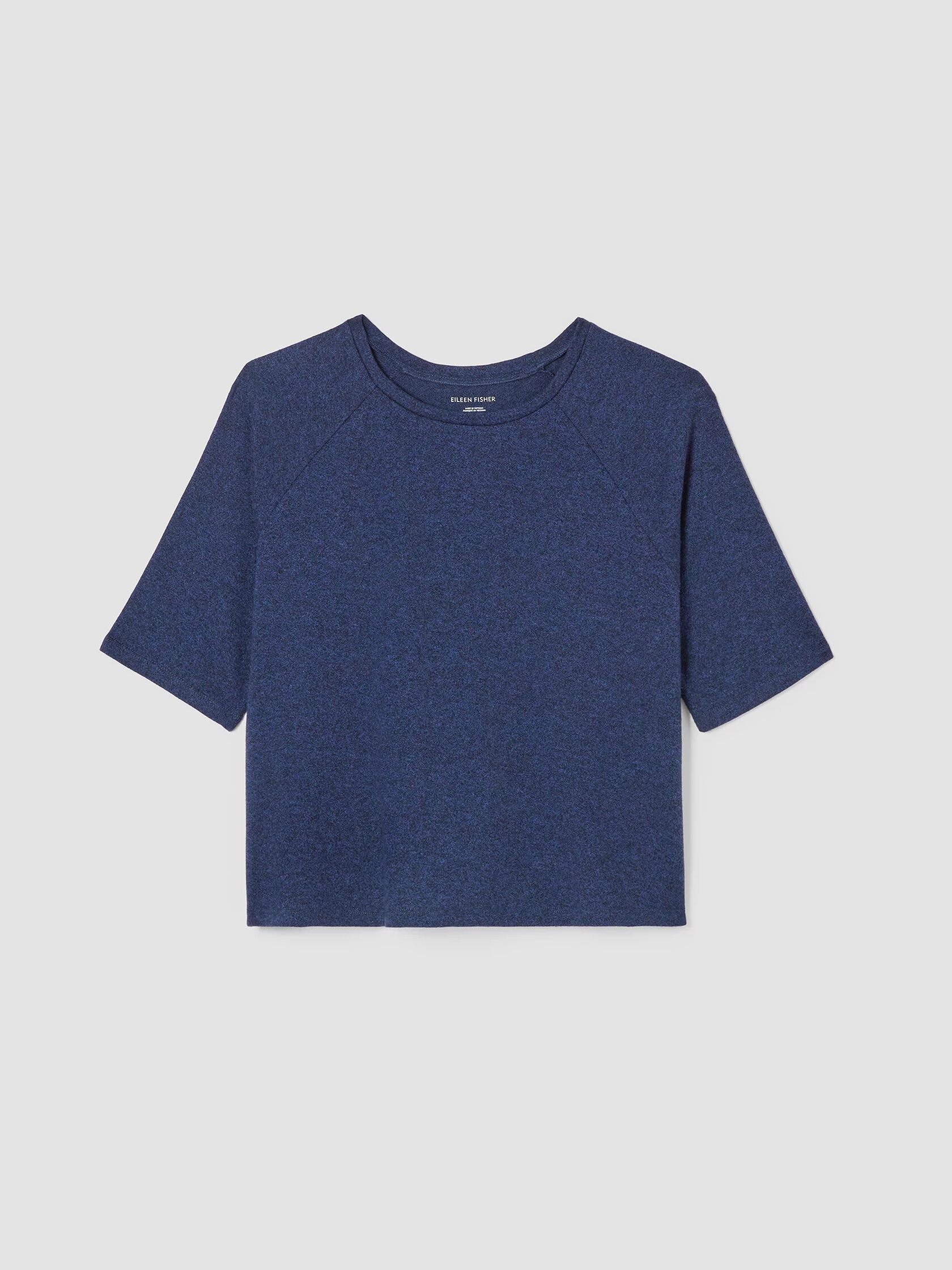 Cotton Hemp Melange Crew Neck Top
