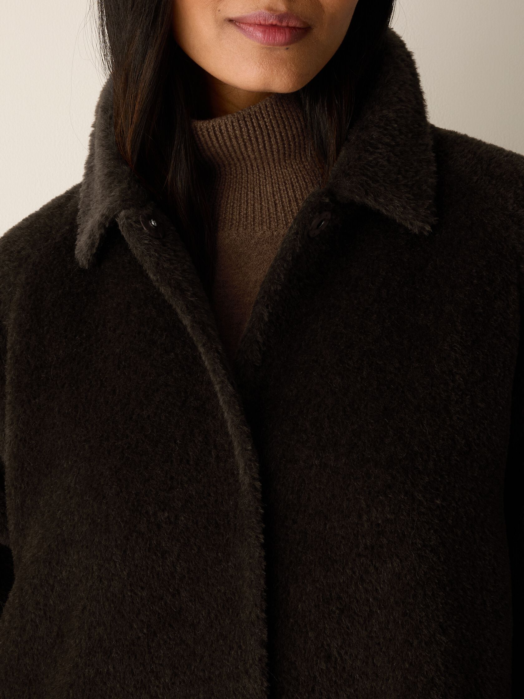 Fine Wool Alpaca Classic Collar Coat