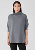 Cozy Brushed Terry Hug Funnel Neck Long Top