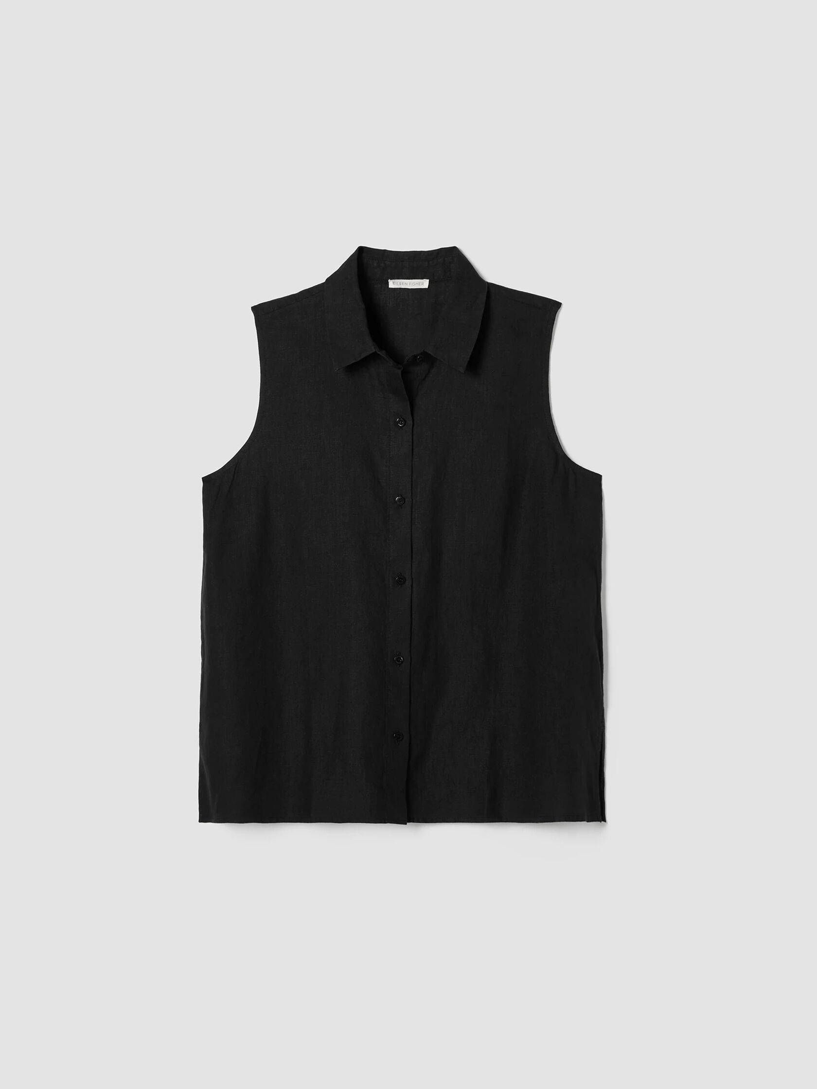Handkerchief Linen Sleeveless Shirt