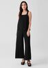 Silk Georgette Crepe Square Neck Tank