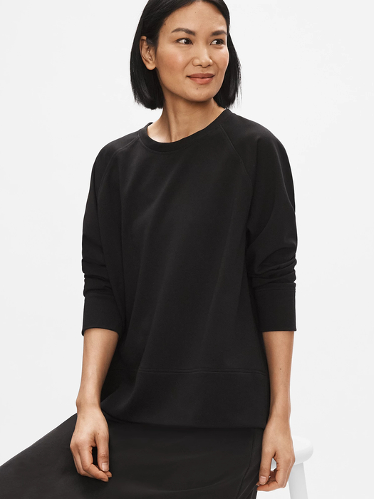 Flex Tencel Ponte Round Neck Top