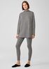 Cozy Brushed Terry Funnel Neck Top