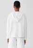 Lightweight Organic Cotton Terry Hooded Top