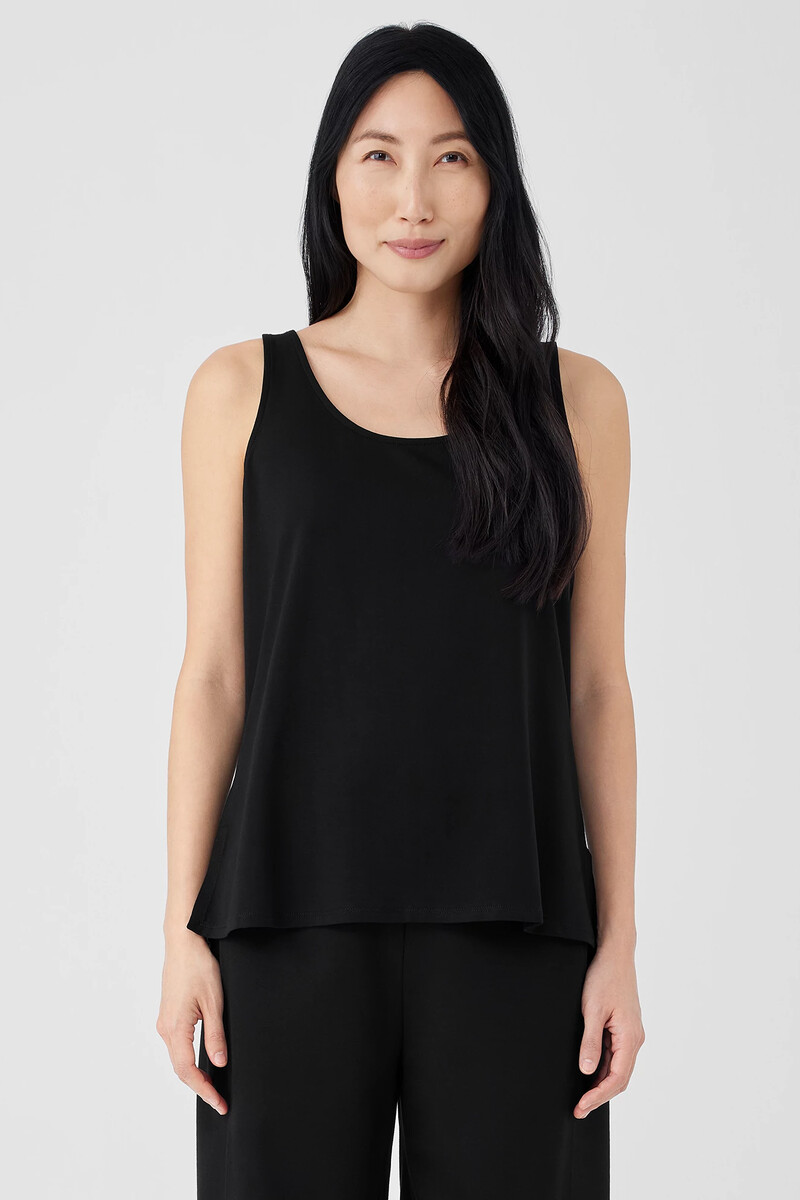 Stretch Jersey Knit Scoop Neck Tank Stretch Jersey Knit Scoop Neck Tank