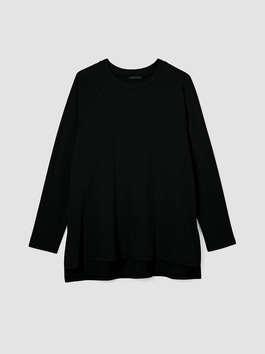 Cozy Brushed Terry Raglan-Sleeve Top