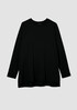 Cozy Brushed Terry Raglan-Sleeve Top