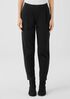 Cotton Blend Ponte Tapered Pant