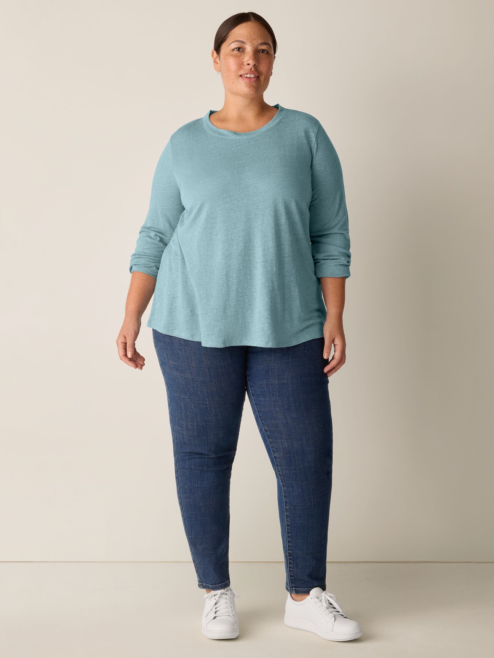 Organic Linen Jersey Long-Sleeve Tee