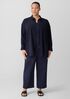 Silk Georgette Crepe Classic Collar Long Shirt
