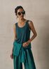 Organic Linen Jersey Scoop Neck Tank