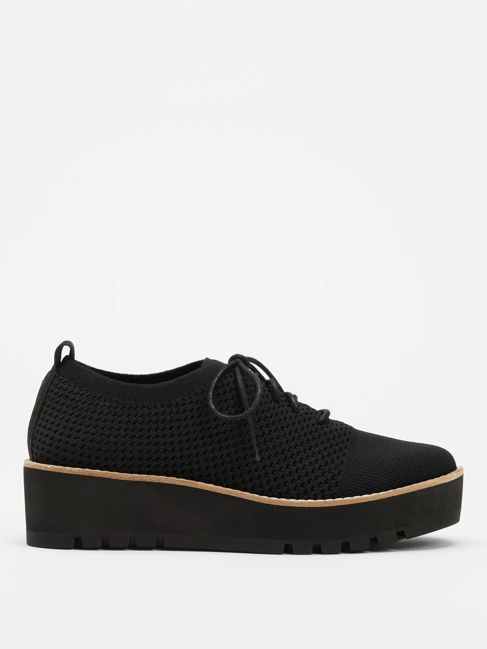 Eddy Recycled Stretch Knit Platform Oxford