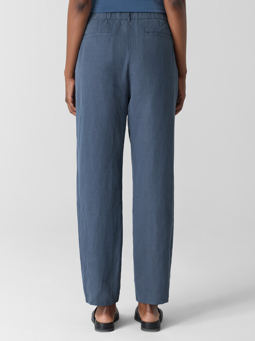 Linen Silk Twill Tapered Pant