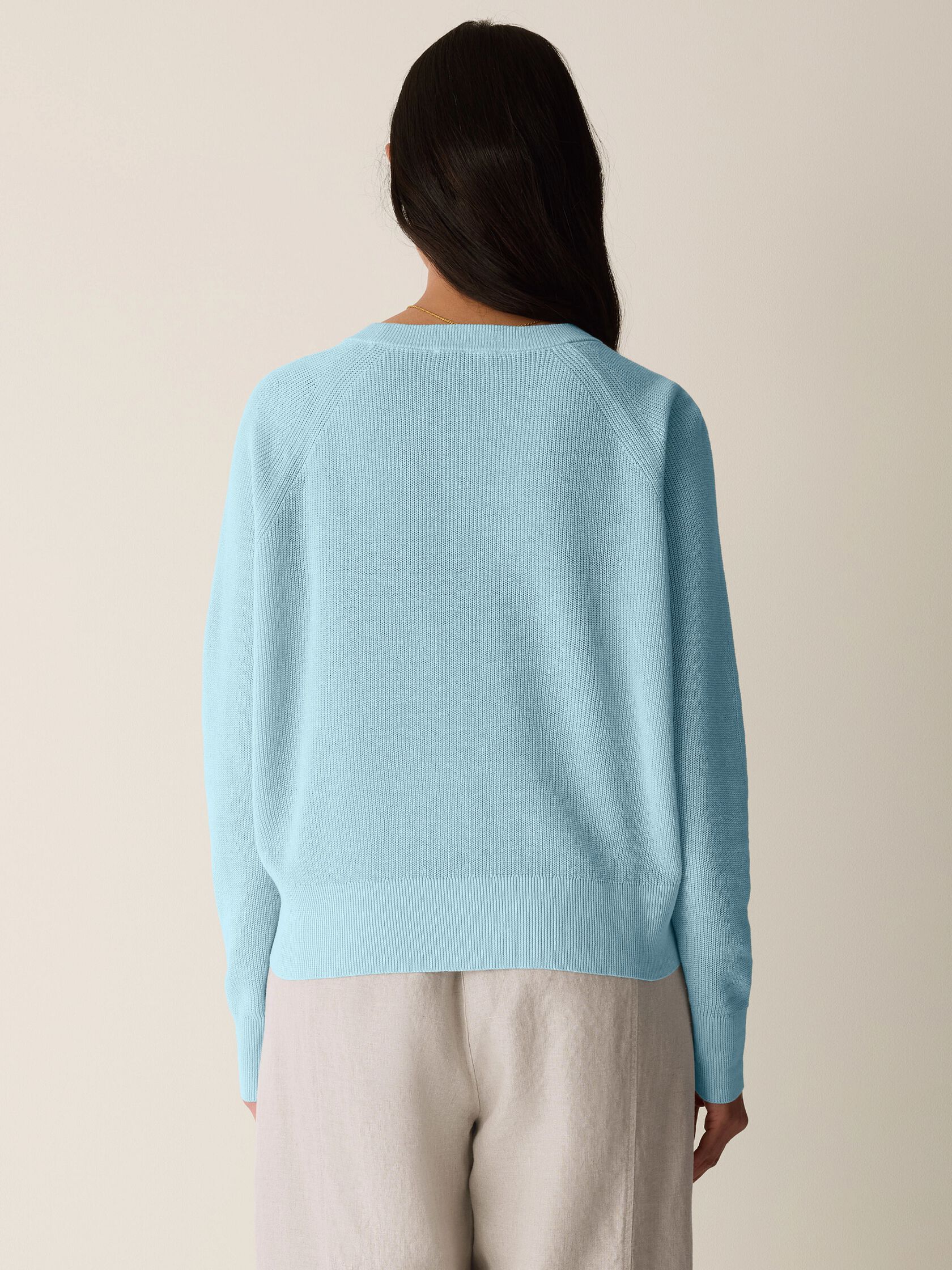 Organic Linen Cotton Wedge Sweater
