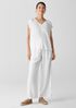 Organic Linen Jersey V-Neck Tee