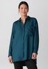 Silk Twill Classic Collar Long Shirt