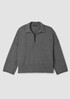 Italian Cashmere Split Neck Top