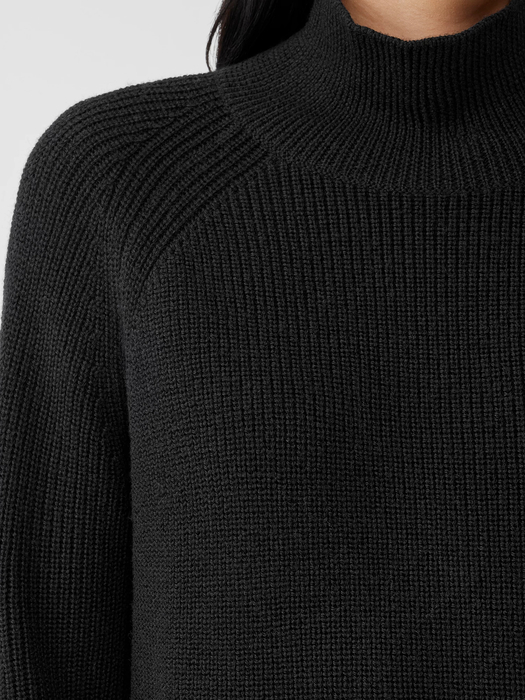 Merino Turtleneck Top in Regenerative Wool