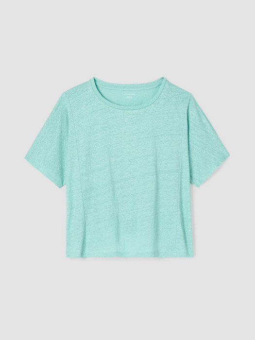 Organic Linen Jersey Round Neck Tee