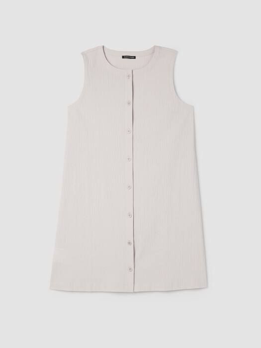 Organic Cotton Pucker Long Vest