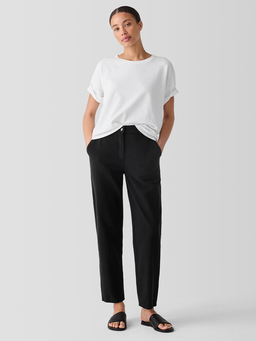 Garment-Dyed Utility Organic Cotton Tapered Pant