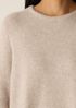 Cashmere Silk Boucle Bliss Crew Neck Long Top